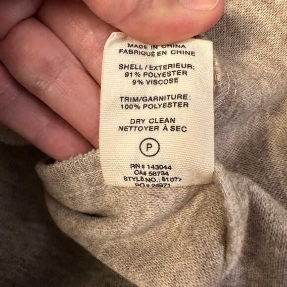 Avec Les Filles Women’s Relaxed Zip Front Jacket Cream Size L Felted Winter - Picture 9 of 11